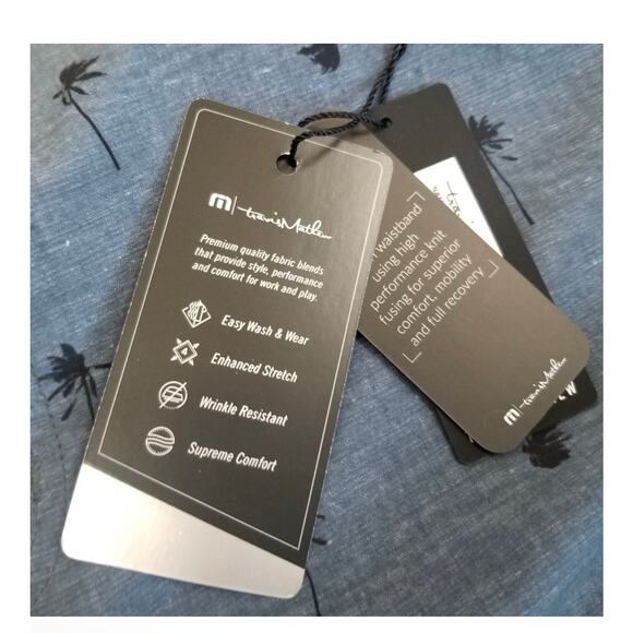 NWT! Travis Mathew But Why Blue Palm Tree Golf Shorts 40 - Picture 5 of 5